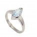 Blue Topaz Ring Silver Sterling 925 Women's Handmade Jewelry Gemstone A770